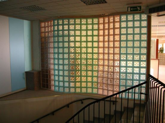 Colored Tinted Crystal Glass Block Wall Building Decorative Glass Brick