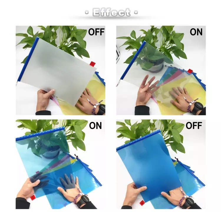 Electric Smart Pdlc Tint Window Privacy Self Adhesive Dimmable Pdlc Intelligent Switchable Smart Glass Film