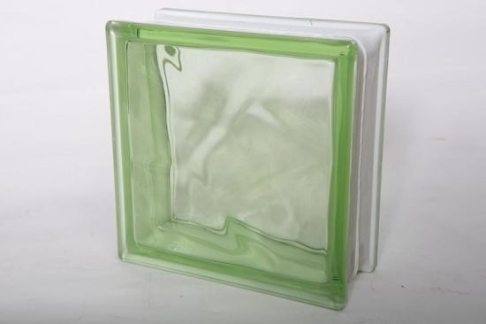 Colored Tinted Crystal Glass Block Wall Building Decorative Glass Brick