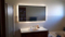 Wholesale Hotel Square Hanging Lighted Smart Bathroom LED Wall Mirror