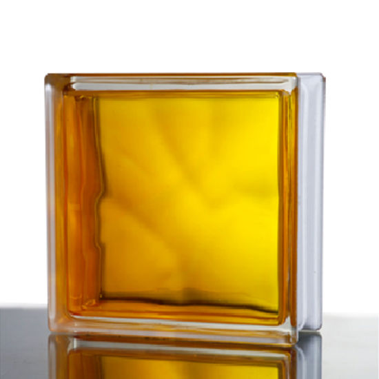 Hollow Cheap Colored Square Clear Art Building Solid Glass Block