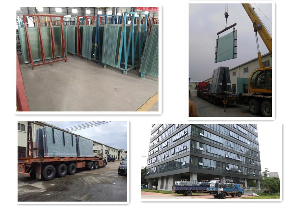 Tempered Glass Processing 26mm-Ei60 Double Layer Fire Rated Glazing Door and Partition System