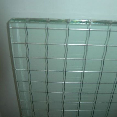 Patterned Tempered Safety Wired Glass