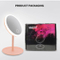 Wall Mounted Battery Powered LED Light Magnifying Mirror 10X Hotel Bathroom Make up Mirrors