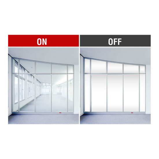 Cheap Decor Privacy Color Electrical Pdlc Switchable Film Smart Glass with Transformer