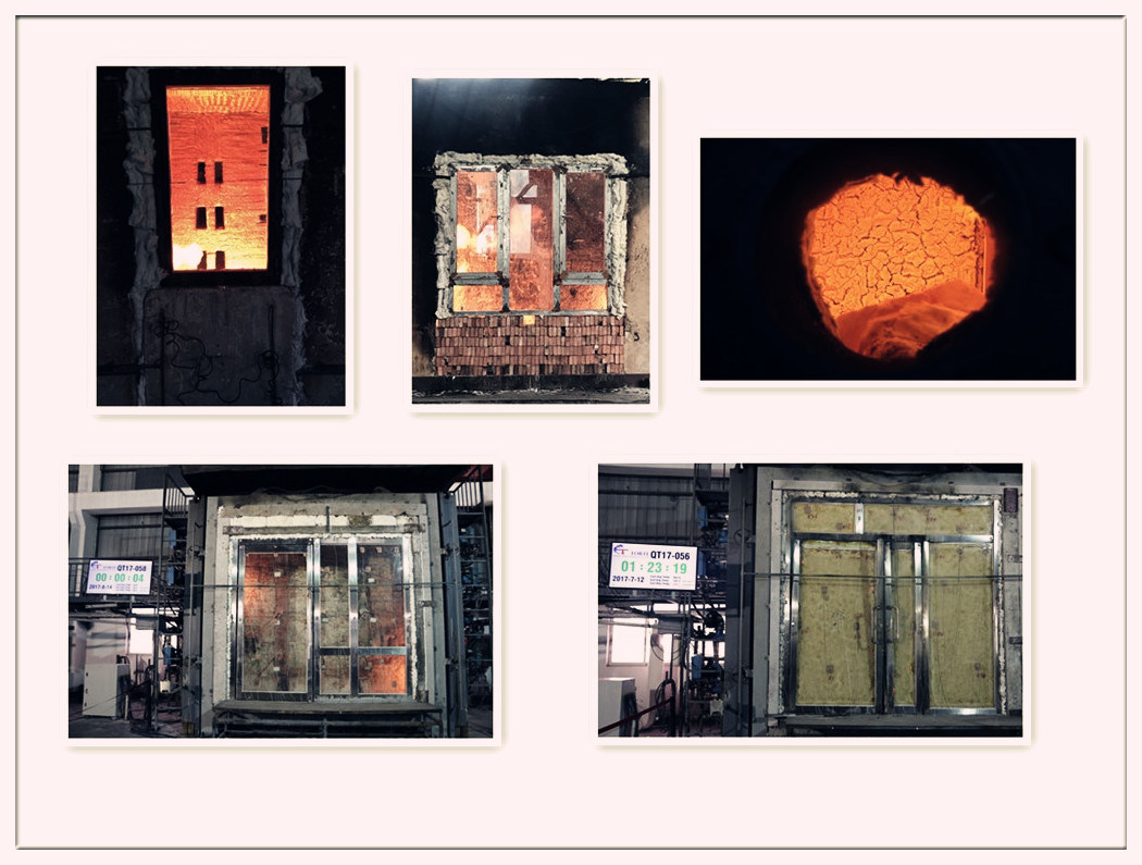 Tempered Glass Processing 26mm-Ei60 Double Layer Fire Rated Glazing Door and Partition System