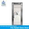 Fire Proof Double Glazing Aluminum Fire Rated Storefront Door for Residential Building