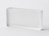 Polished Frosted Solid Glass Bricks Curtain Wall Decoration Hot-Melt Frosted Glass Blocks for Interior/Exterior Glass Partiton Wall 