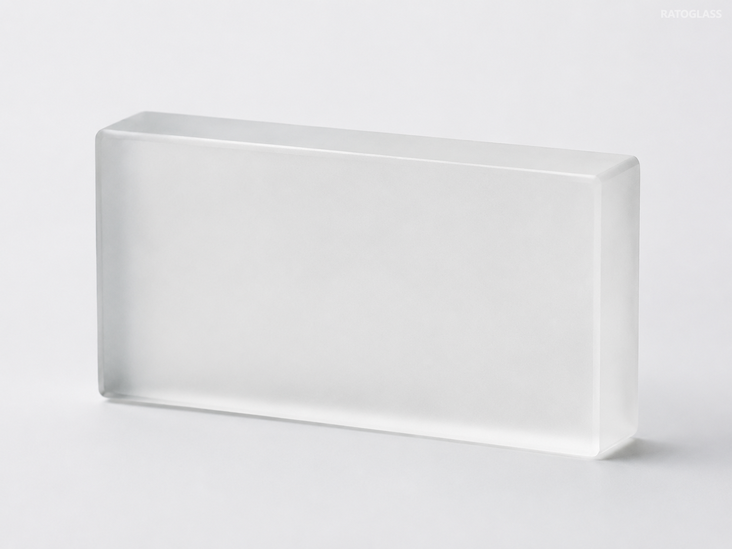 Polished Frosted Solid Glass Bricks Curtain Wall Decoration Hot-Melt Frosted Glass Blocks for Interior/Exterior Glass Partiton Wall 