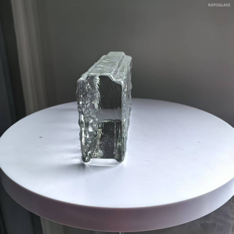 Hot Sales Ice Crystal Glass Bricks Indoor Outdoor Decorative Glass Brick Hot Melt Glass Blocks for Wall Partition Home Building