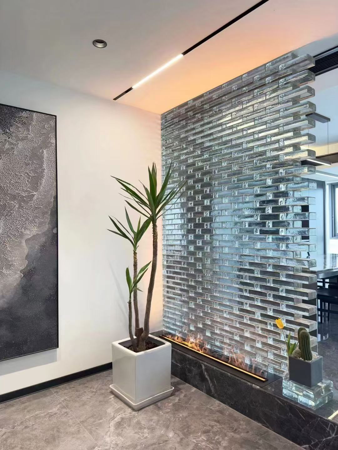 Solid Glass Bricks in Home Interior Design: Where Light Meets Modern Elegance