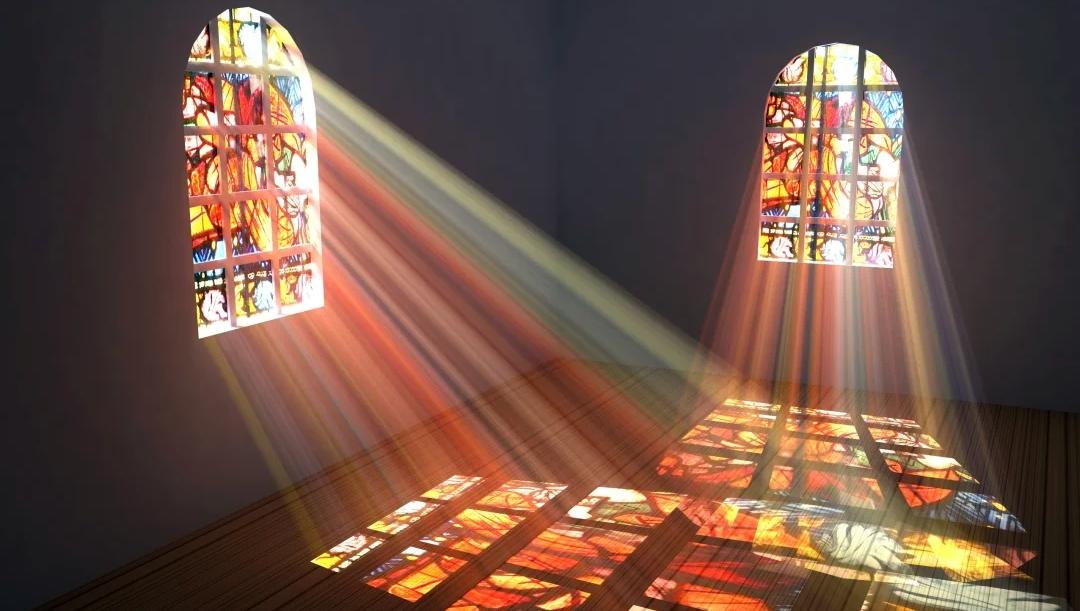The Stained Glass of The Church: A Sacred Poem in Light And Shadow