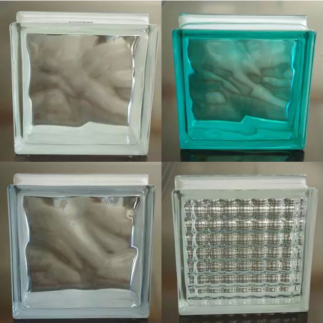 hollow glass block for exterior wall construction