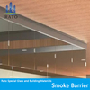 Tempered Laminated Fire Rated Fixed Glass Smoke Blocking Hanging Wall