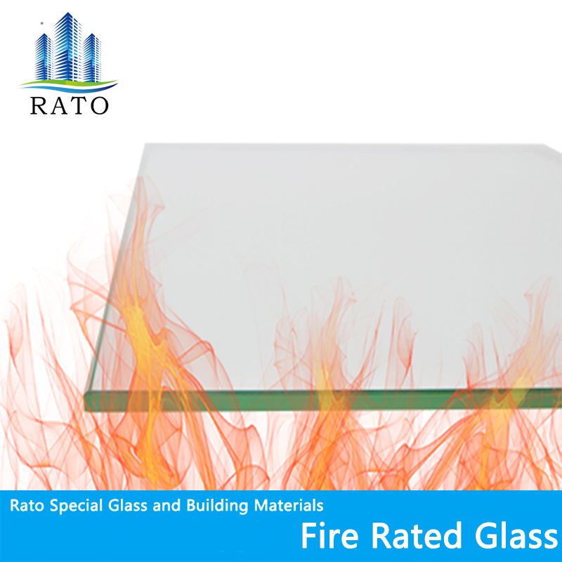 8-15mm 120min Safety Tempered Heat Resistant Monolithic Fireproof Glass for Buildings