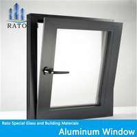  Aluminum Tilt And Turn Passive Window Triple Pane Windows