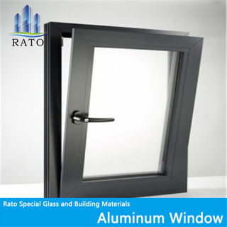 Simple design double glass lamination wind proof aluminum casement window and door with low price