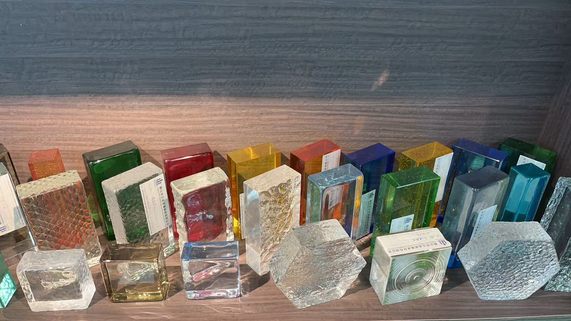 solid glass brick for interior wall construction