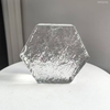 Hexagon Transparent Glass Brick Embedded Solid Hot Melt Glass Bricks Honeycomb Pattern Blocks for Wall Partition Decorative Glass Block