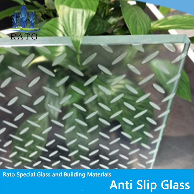 China manufacturer tempered laminated anti-slip glass stair treads glass factory price 