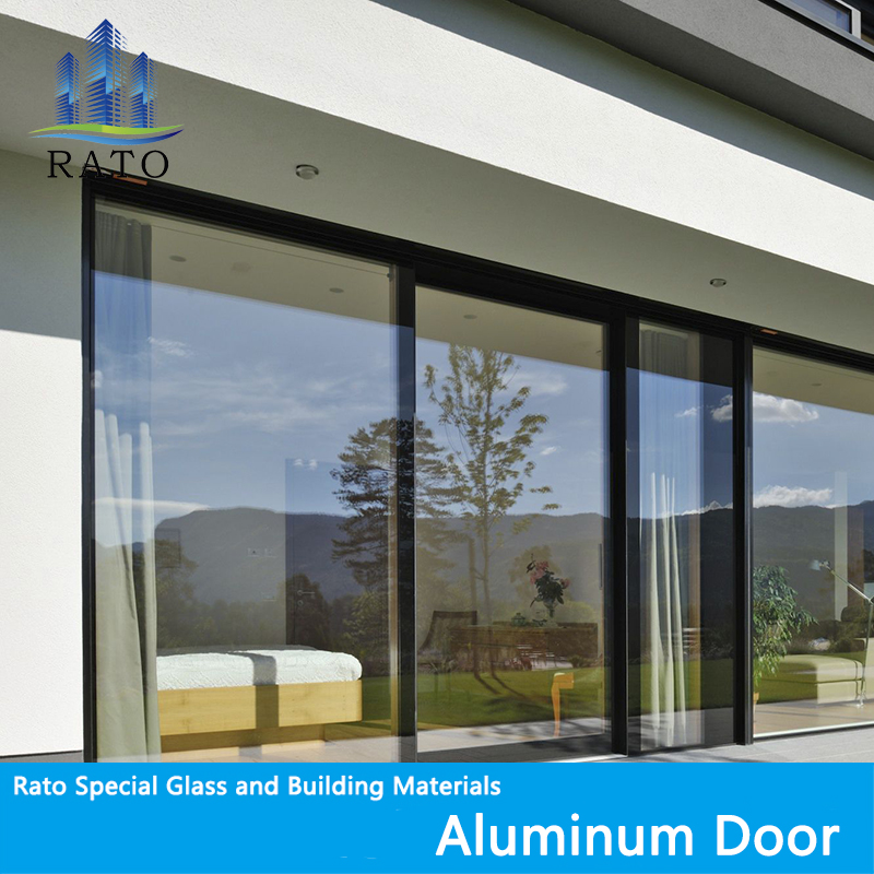 Custom New Design Interior Aluminum door casement Sliding door modern double front doors