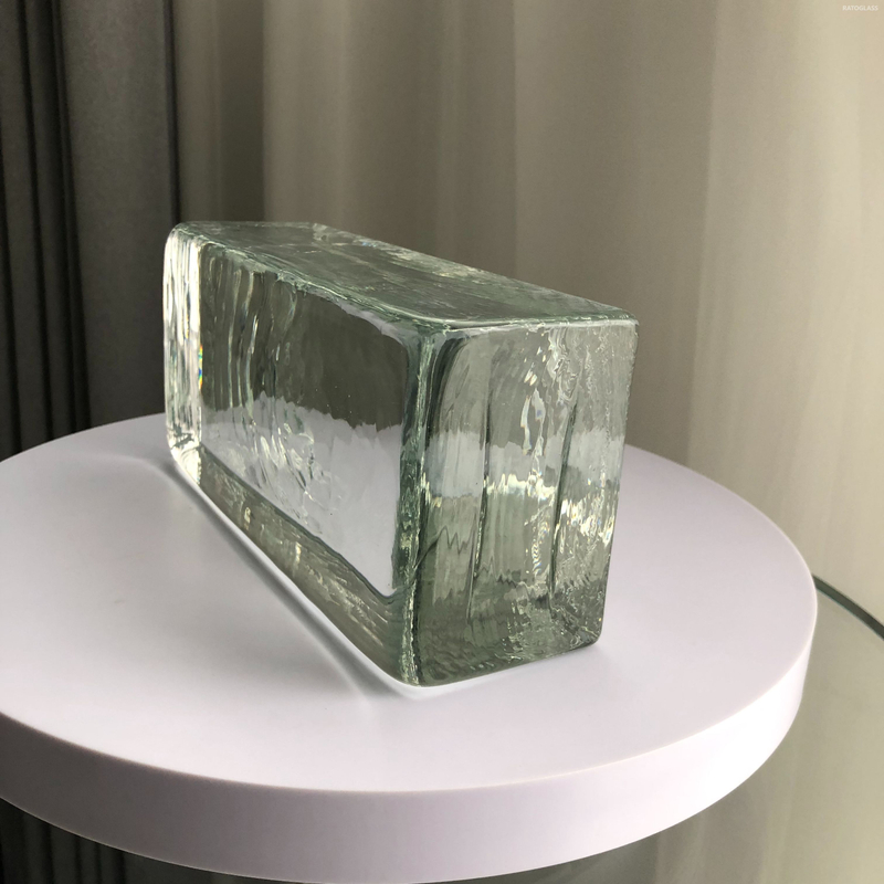 New Size 230*110*76mm,240 X 117x 55 mm Hot Melt Clear Glass Brick