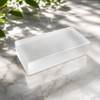 Polished Frosted Solid Glass Bricks Curtain Wall Decoration Hot-Melt Frosted Glass Blocks for Interior/Exterior Glass Partiton Wall 
