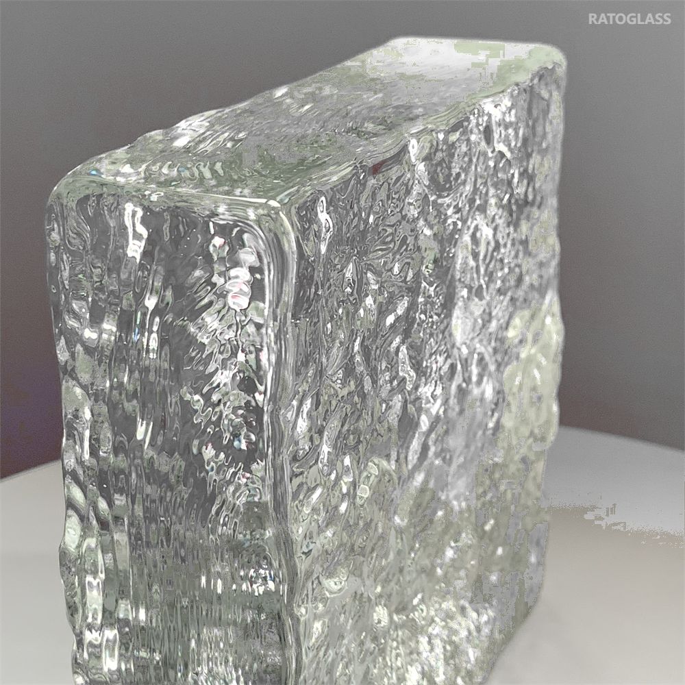 150*150*50mm Square Glass Brick Cloudy Glass Bricks Home Decoration Hot Melt Clear Glass Blocks Crystal Bricks for Wall Partition