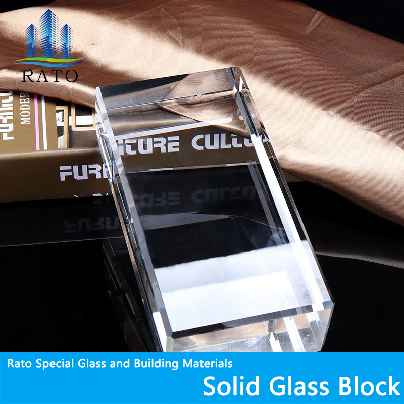 50x100x200mm Polished Solid Clear Crystal Glass Bricks For Home Or Hotel Wall Partition