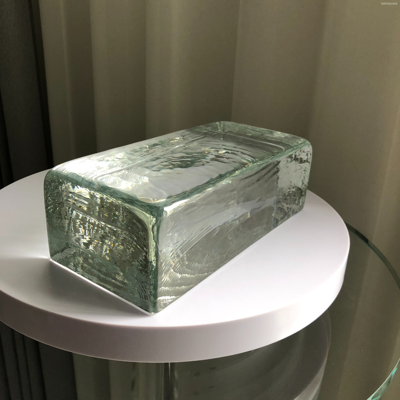 New Size 230*110*76mm,240 X 117x 55 mm Hot Melt Clear Glass Brick
