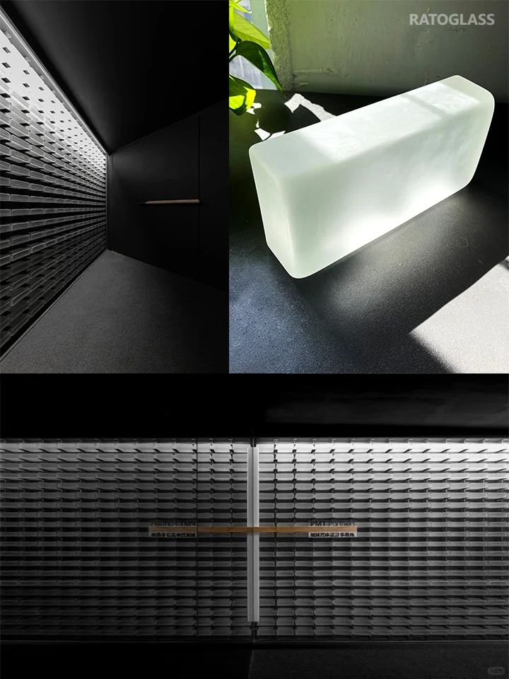 Polished Frosted Solid Glass Bricks Curtain Wall Decoration Hot-Melt Frosted Glass Blocks for Interior/Exterior Glass Partiton Wall 
