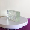 Textured Decorative Clear Glass Brick 200*100*50mm Crystal Glass Bricks Partition Wall Glass Blocks Custom Patterned Crystal Glass Block for Sale