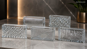 Transparent hollow glass brick 