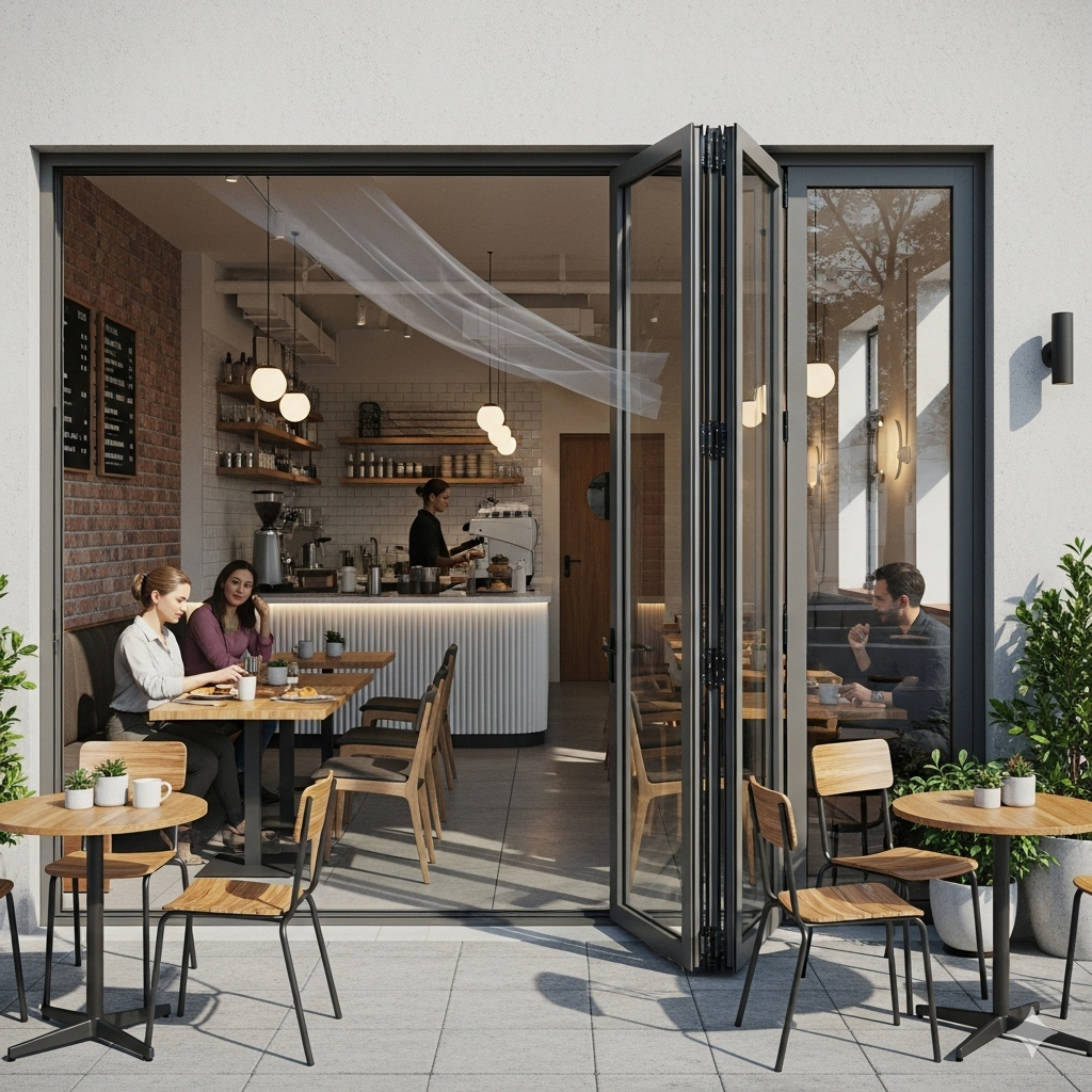 Folding Aluminum Doors – Modern Bi-Fold Glass Doors for Homes & Commercial Spaces