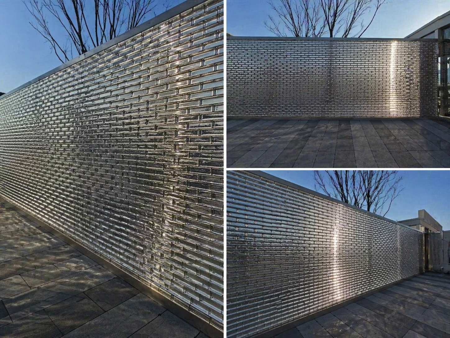 Solid Glass Brick Wall Structural Installation for Reinforced Architectural Applications
