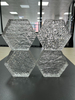 Hexagon Transparent Glass Brick Embedded Solid Hot Melt Glass Bricks Honeycomb Pattern Blocks for Wall Partition Decorative Glass Block