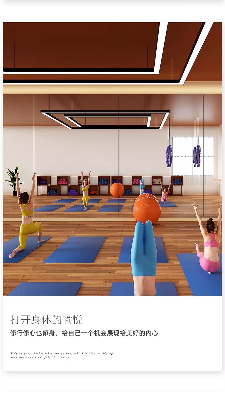 Wall mirrors for yoga studio projects