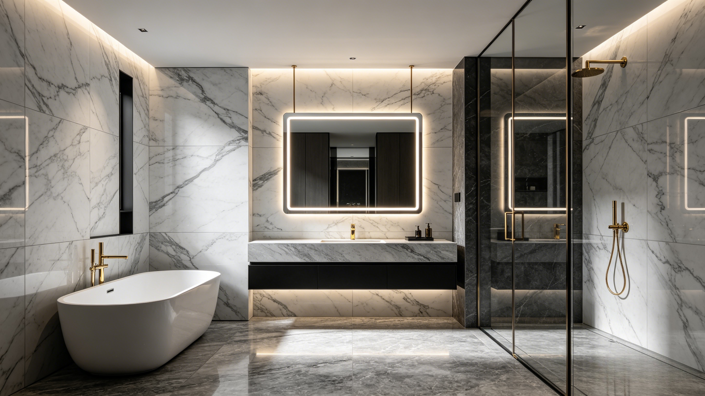LED Bathroom Mirrors with Lights for Hotels, Residential & Commercial Projects