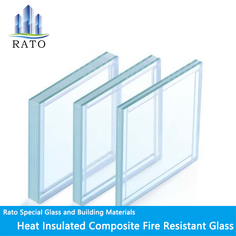 Heat-Insulating Composite High Transparency Indoor Use Fireproof Glass