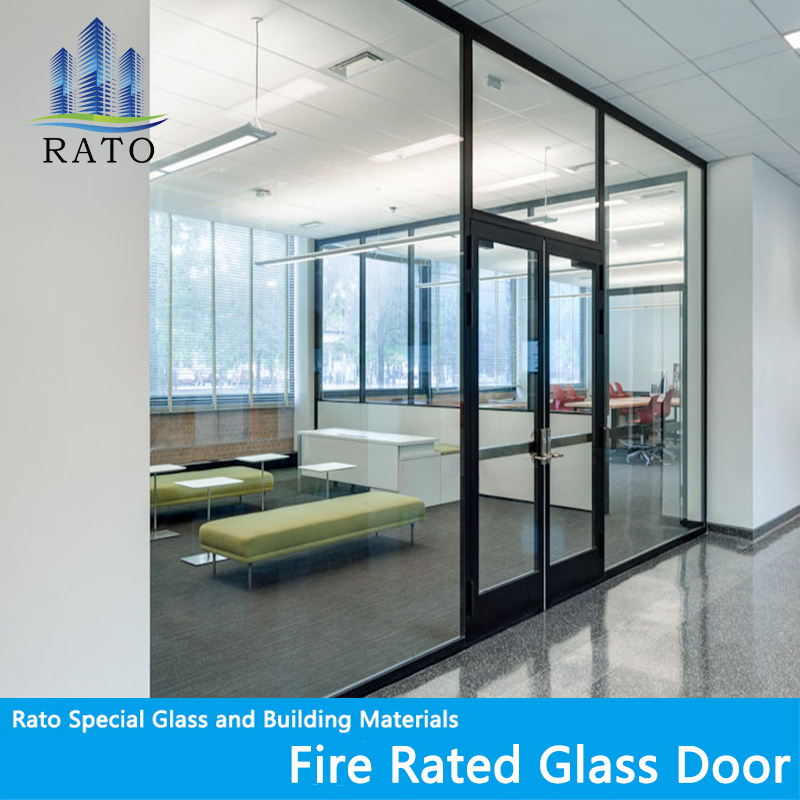 Good Performance Fireproof Security Doors Interior Fire Rated Glass Door