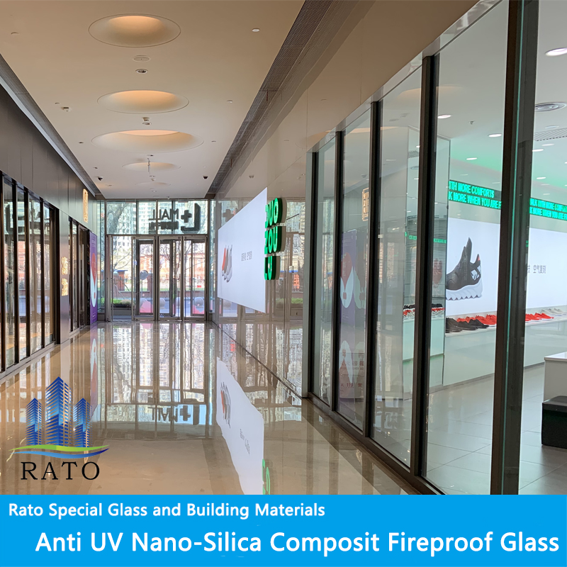 EI30 Fire Rated Glass And Toughened Safety Architectural Building Door Glass