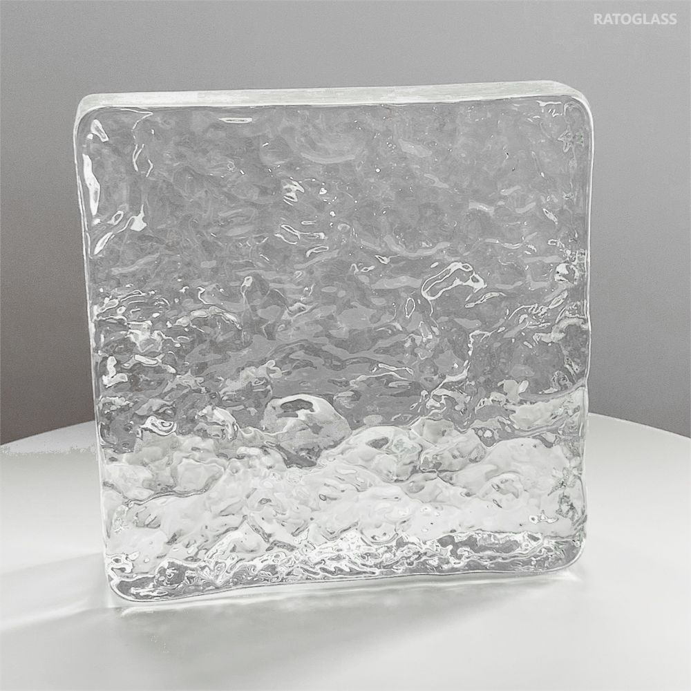 150*150*50mm Square Glass Brick Cloudy Glass Bricks Home Decoration Hot Melt Clear Glass Blocks Crystal Bricks for Wall Partition