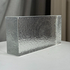 New 200*100*50 MM Crystal Glass Brick with Orange Peel Pattern Clear Brick Building Wall Partition Solid Glass Block for Home Decoration