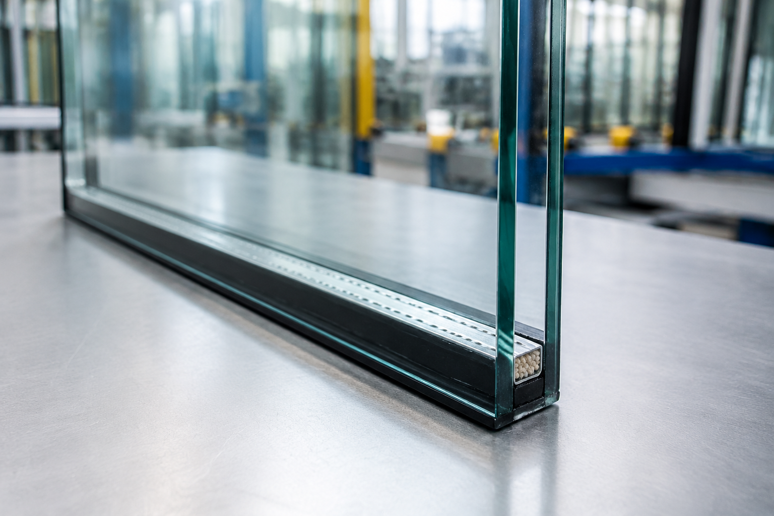 EN 1279 insulating glass unit with spacer and sealed air cavity.png