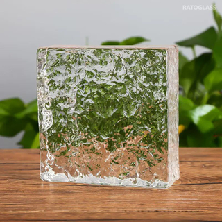Hot Sale Transparent 150x50x50mm Crystal Solid Glass Bricks for Partition and Curtain Wall Square Glass Block for Home Hotel Decoration