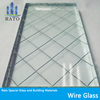 Fire Proof Clear Wire Mesh Glass with Good Quality 6.8mm 8.8mm Pattern Glass One Hour One And Half Hours Fire Rated Glass