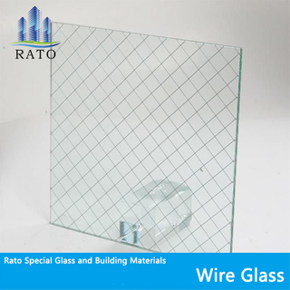 Ce Certificated 6mm, 8mm, 10mm, Frosted Wire Mesh Decorative Laminated Glass for Window Door