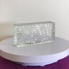 Textured Decorative Clear Glass Brick 200*100*50mm Crystal Glass Bricks Partition Wall Glass Blocks Custom Patterned Crystal Glass Block for Sale