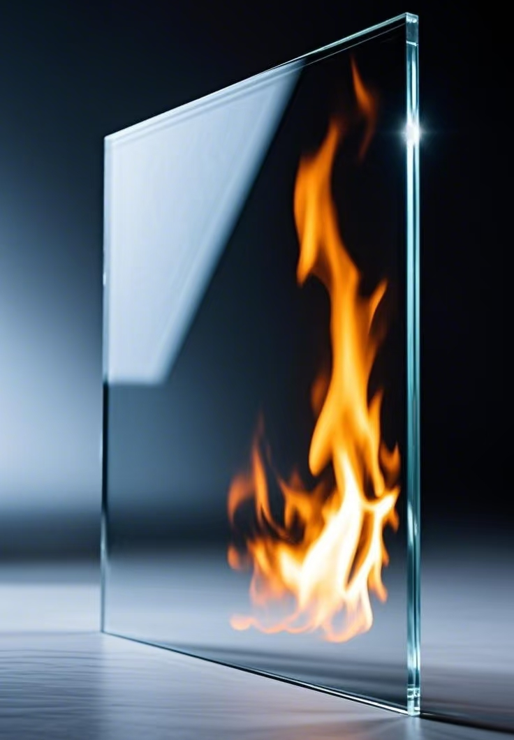 single-layer fire-rated glass