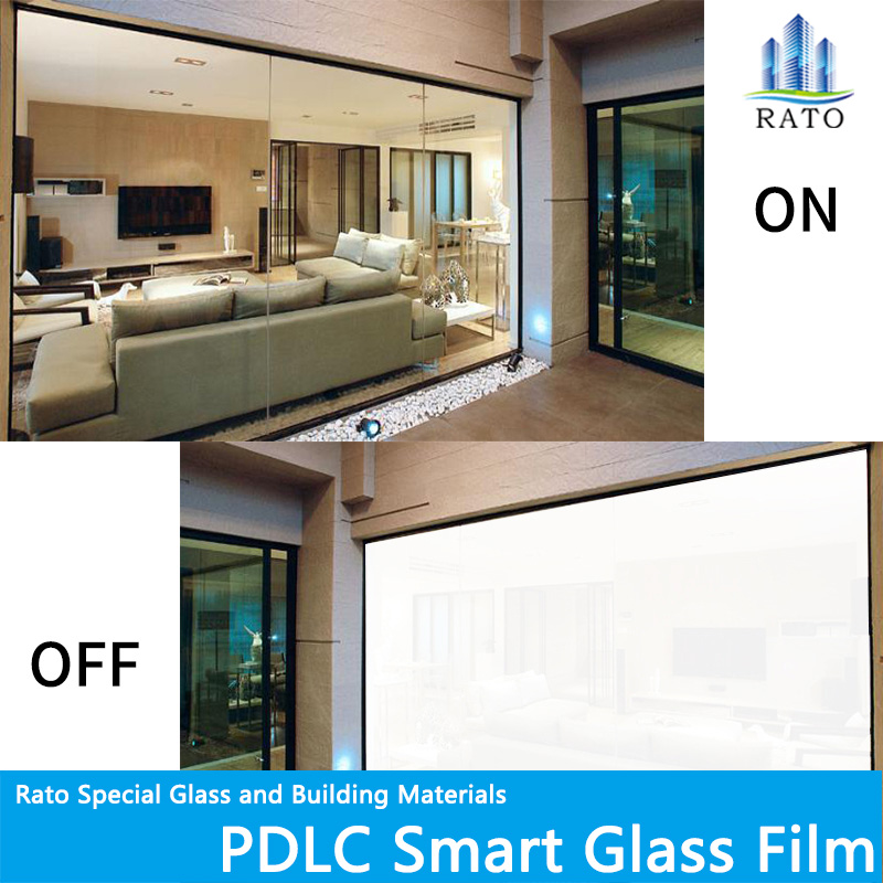 PDLC Magic Glass Film Smart Glass 10mm PDLC Self Adhesive Smart Glass Film 